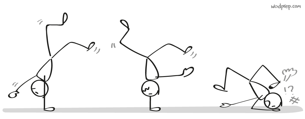 handstand walks - bad form 