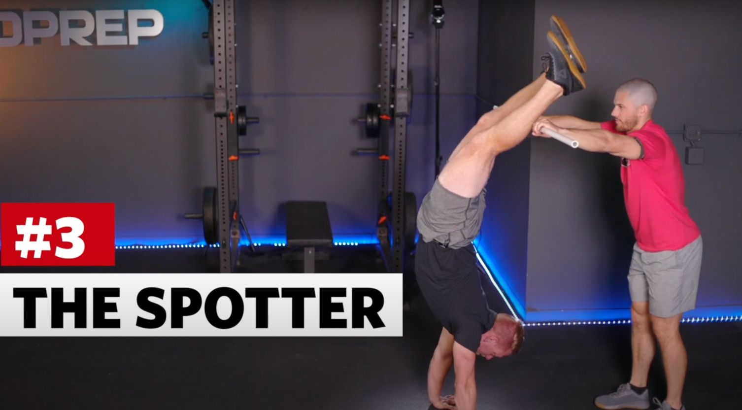 use a spotter for handstand walks