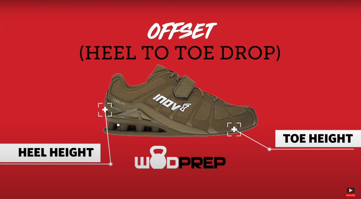 offset(heel to toe drop) crossfit training shoe