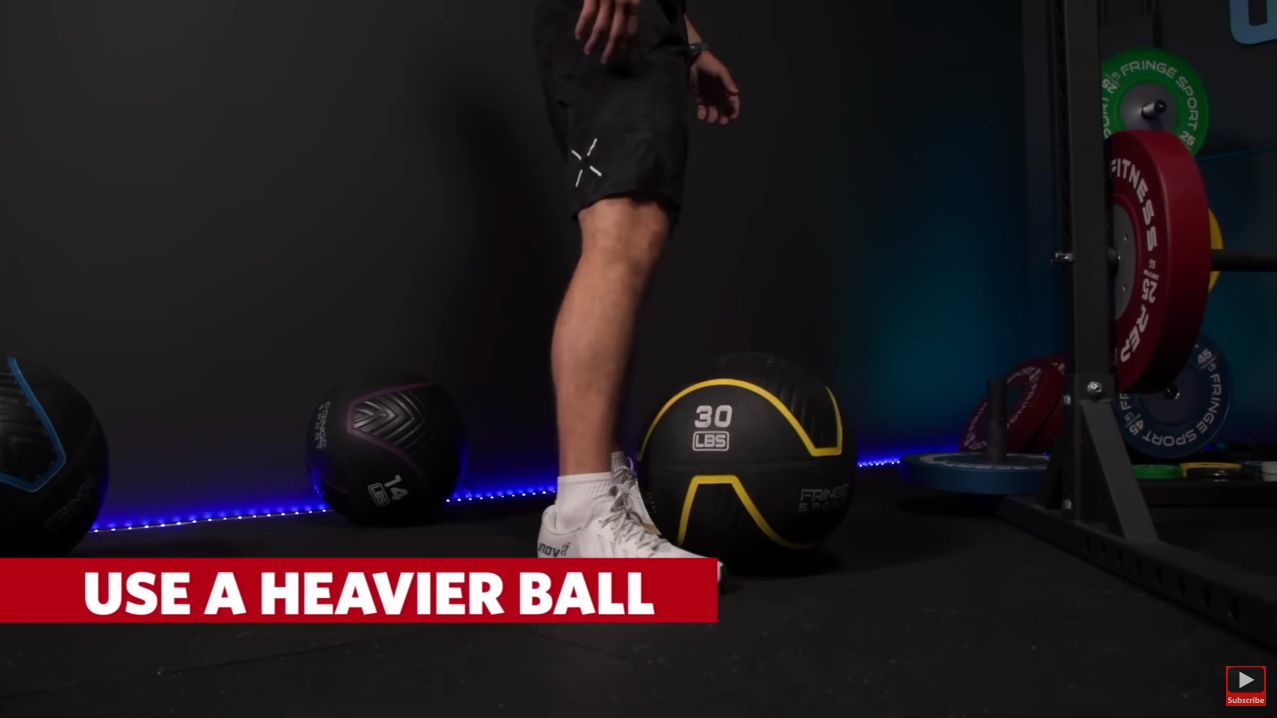Use a Heavier Ball for wall balls