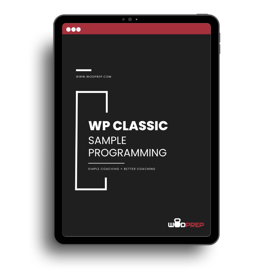 WP CLASSIC Sample Programming To download