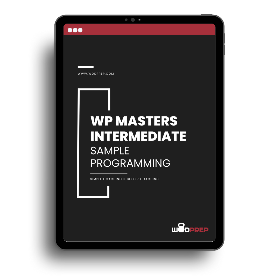 WP MASTERS Intermediate CrossFit Programming